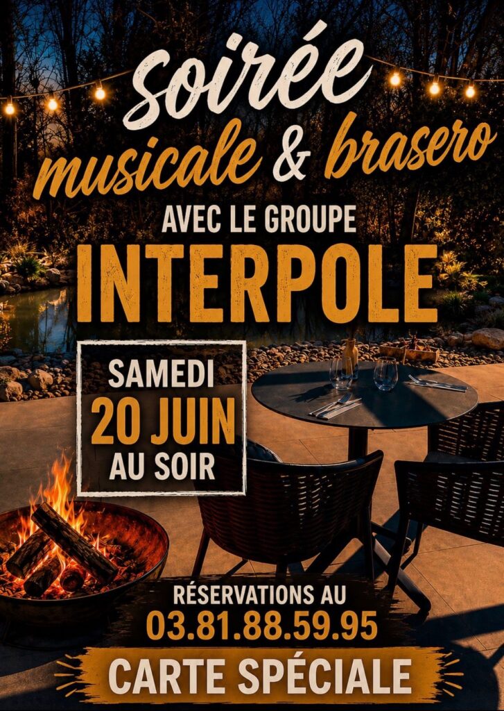 soirée musicale & brasero le 20 juin